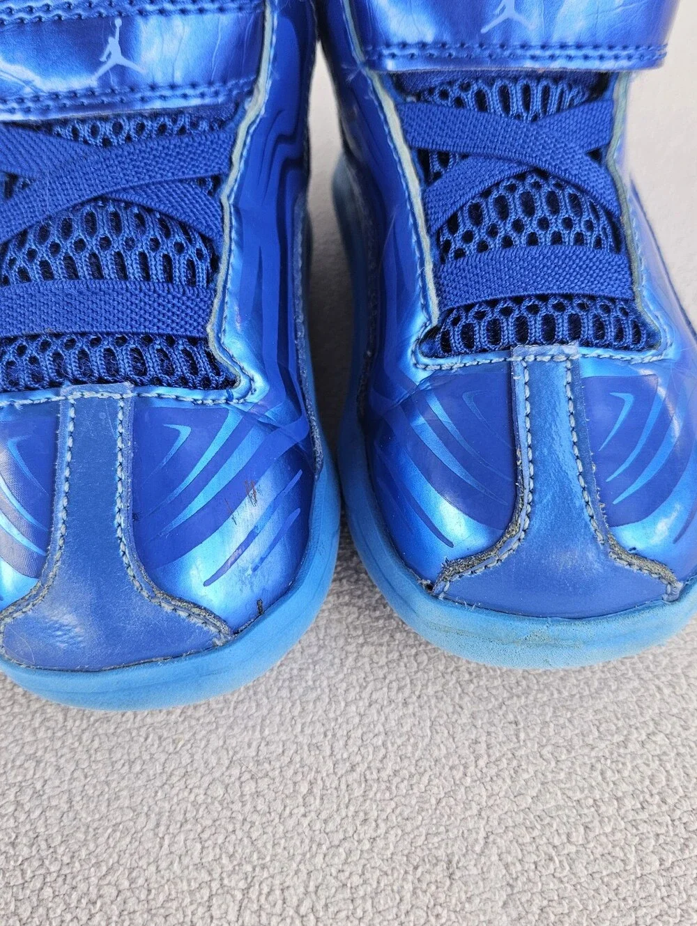 Nike Jordan Aero Mania TD Sneaker Toddler SZ 7C Blue Hook & Loop 555379-405